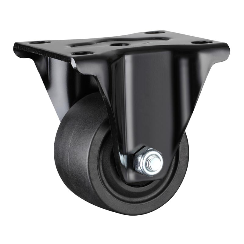 Low Profile Polyamide Casters Hole Spacing 76x56mm