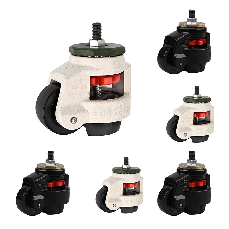 Adjustable Leveling Casters Wheels Stem