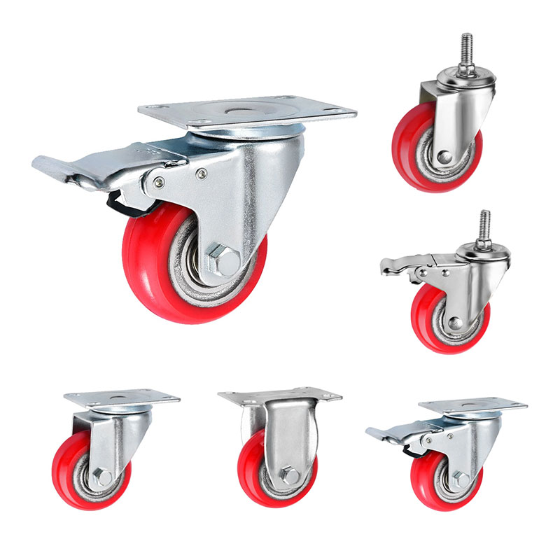 Medium Duty Casters PU op gietijzer