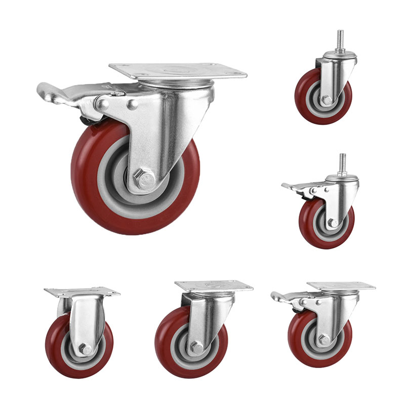 Medium Duty Casters Pu Wheels Lager