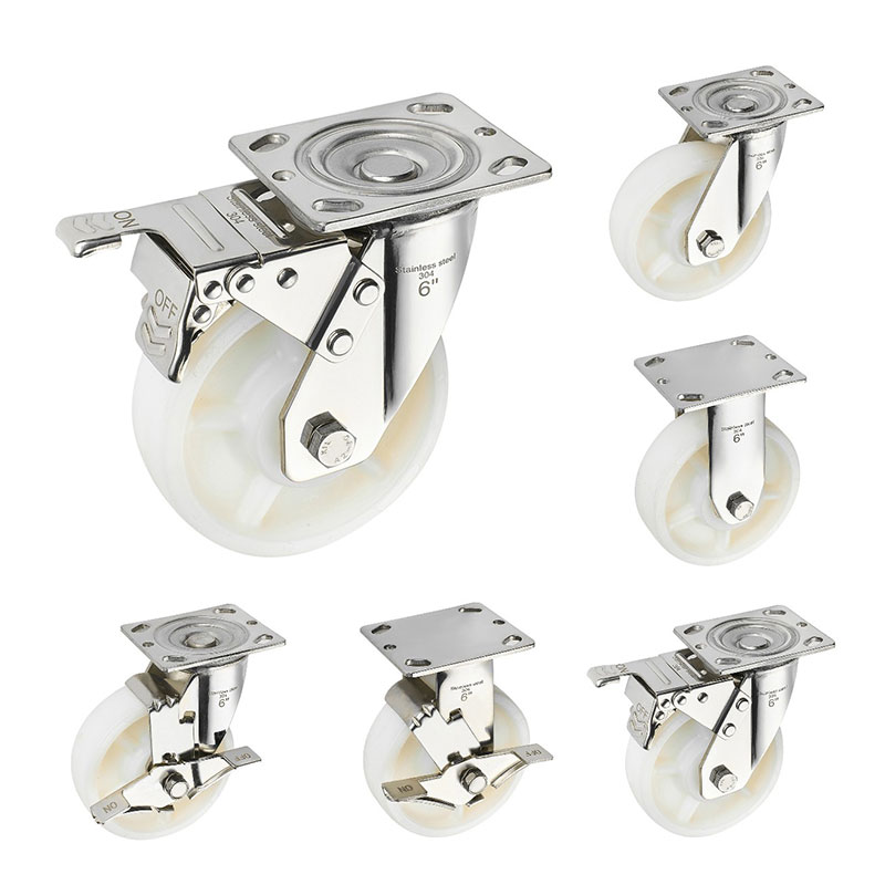 Sus304 zware casters polyamide wielen